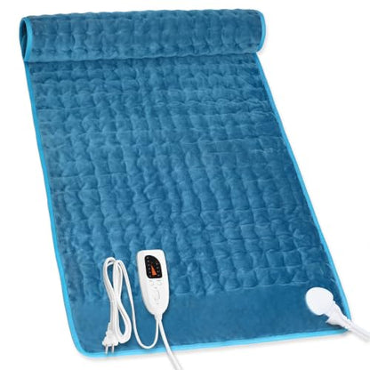 Heating Pad,Electric Heating Pads,Heating Pad for Back,Blue,40x20 Inch - color: Blue, size: 40x20 Inch
