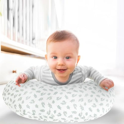 Biloban Nursing Pillow Cover 2 Pack for Boppy Pillow, Aqua Leaf - color: Aqua Leaf