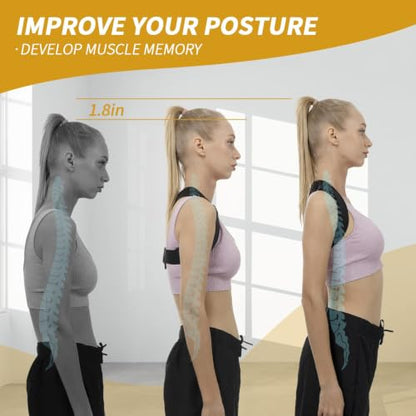 Posture Corrector for Women and Men, Adjustable Upper Back Brace