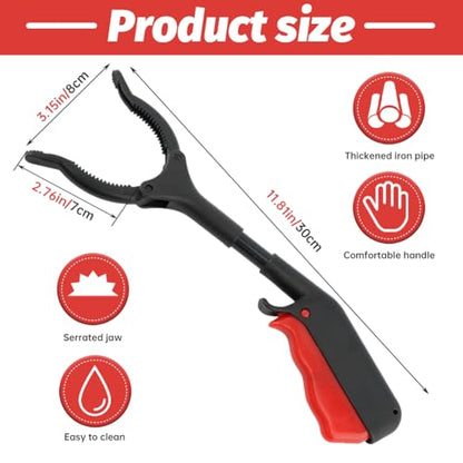 Grabber Tool, 4pcs 30cm/12inch Short Grabber Reacher Tool Claw Rubbish Tong