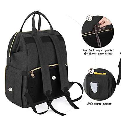 CURMIO Breast Pump Backpack Compatible for Spectra S1, S2, Medela, Black - color: Black