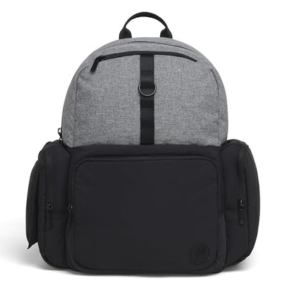 HUGGIES Unisex-adult Day Pack Diaper Backpack, Dark Grey Heather/Black, One Size - color: Dark Grey Heather/Black