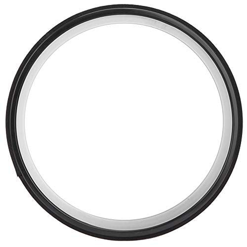 Cryfokt Yoga Wheel, High Density PU Roller for Back Pain Relief - color: Black inner ring