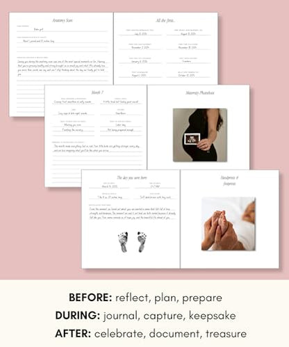 Lamare Pregnancy Journal for First Time Moms 2026 – Pregnancy Planner - color: Pink