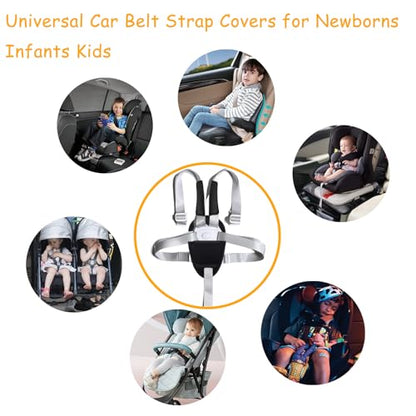 3 Pack Universal Car Seatbelt Crotch Cushion,Car Seat Belt Kit,Soft Seat Belt Strap Covers - size: 3 Pcs