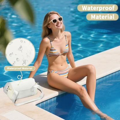 Mini Gym Bag, Small Gym Bag w/Wet Compartment for Women White - color: White, size: Mini