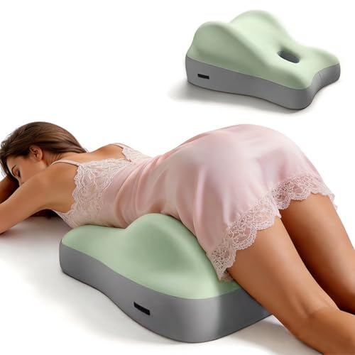 Memory Foam Wedge Pillow for Couples – 2 Firmness Levels, Intimate Support - color: Green-soft Style