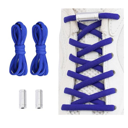 Elastic No Tie Shoe Laces For Adults,Kids,Elderly,One Size Fits All - color: 1blue