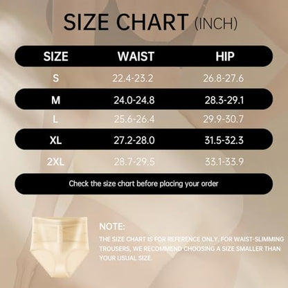 Women Tummy Control High Waisted Shapewear Seamless Faja Panties - size: Large