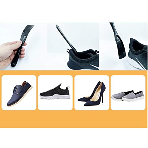 4 Plastic Shoe Pulls,Lazy Small Travel Shoe Pulls,Suitable For The Elderly,Children,And Pregnant Women - color: Black+red