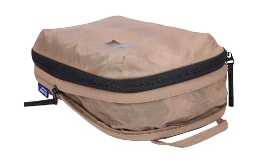 Thule Compression Packing Cube, Size Small, Semitransparent Fabric, Easy to Pack, YKK Zippers - color: GENTLE BEIGE, size: Small