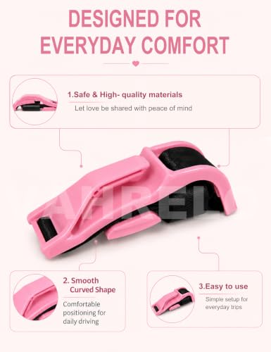 Mimibelt Abdomen Relief Pillow, 2-Pack (1 Black + 1 Pink) - color: Black+Pink