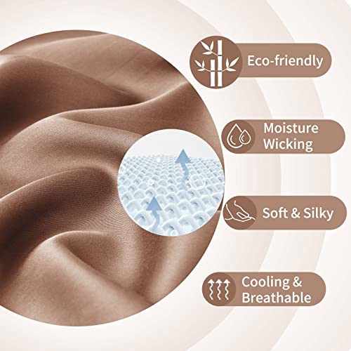 FITTIA Body Pillow Pillowcase with Envelope Closure, 20x54, 1 Pack, Brown - color: Autumn Orange