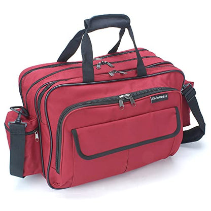 ASA TECHMED Nursing Bag with Compartments - color: Red