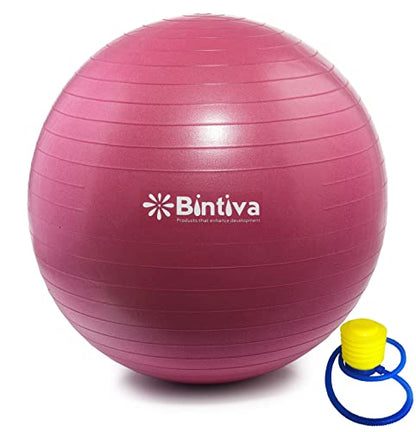 bintiva Exercise Ball - color: Red, size: M (58-65cm)