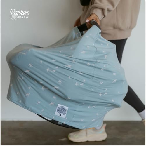 Parker Baby Co. Multi-Use Cover - Carseat Cover, Nursing Cover - Dove - color: Dove