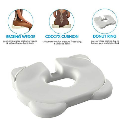 Contour Kabooti 3-in-1 Seat Cushion - Portable Donut Pillow for Support - size: Original