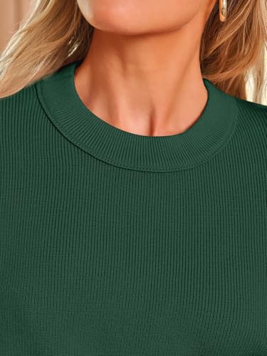 LILLUSORY Women 2 Piece Matching Lounge Sweater Sets 2026 Fall Outfit - color: Dark Green, size: Large