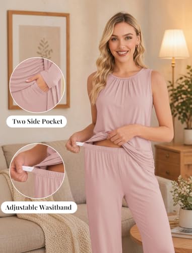 Women 3PCS Maternity Robe Sets Nursing Pajamas Postpartum Breastfeeding Pjs - color: Dirty Pink, size: Large