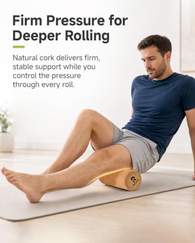 Rocalt Cork Roller, Firm Foam Roller Alternative for Massage, 12 x 4 in - size: 12" X 4"