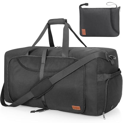 120L Duffle Bag for Travel, Large Foldable Waterproof Travel Duffel Bag - color: Black, size: 120L