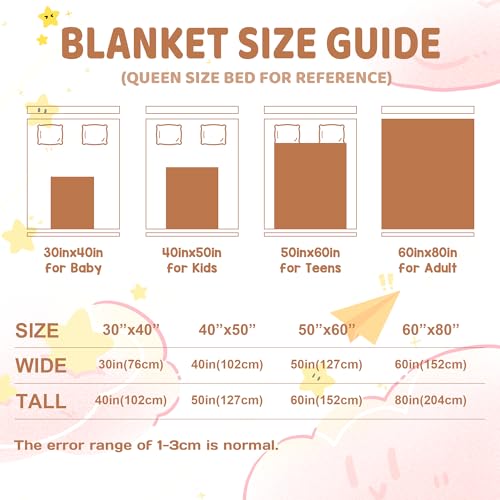 Personalized Baby Fox Blanket for Girls with Name - color: Fox