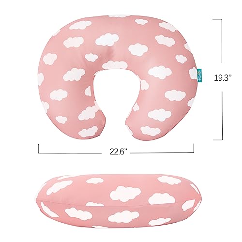 Biloban Nursing Pillow Cover 2 Pack for Boppy Pillow, Pink Cloud & Arrow - color: Pink Cloud & Arrow