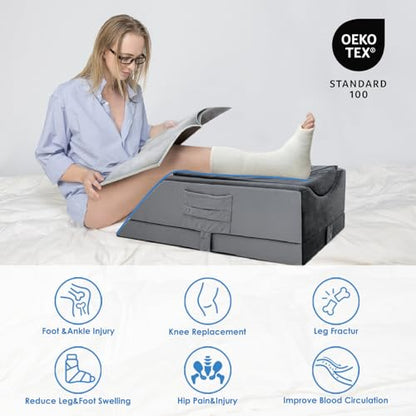 Kehangte Leg Elevation Pillows for After Surgery,Wedge Pillow,Knee Pillows - size: Single Leg (29"x13"x9.5")