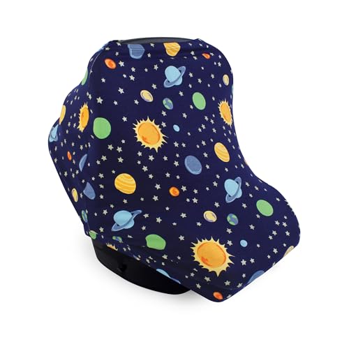 Hudson Baby Unisex Baby Multi-use Car Seat Canopy, Solar System, One Size - color: Solar System