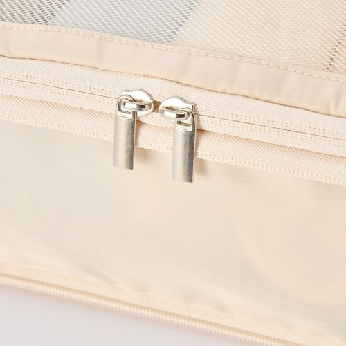 Vandel Space-Saving Compression Packing Cubes for Women 6-Pack Compressible - color: 2. Neutral Checker, size: 6 Pack (Compression)