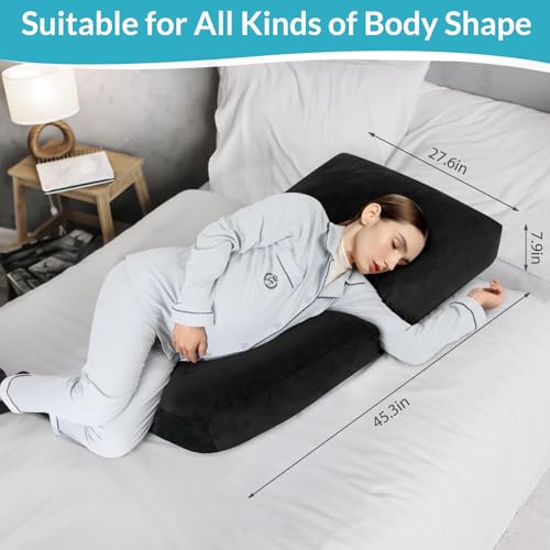 Pregnancy Pillow for Stomach Sleepers, Pregnancy Massage Pillow - color: Black
