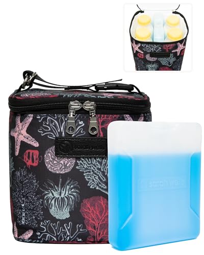 Sarah Wells Cold Gold Breastmilk Cooler with Ice Pack (Ocean) - color: Ocean