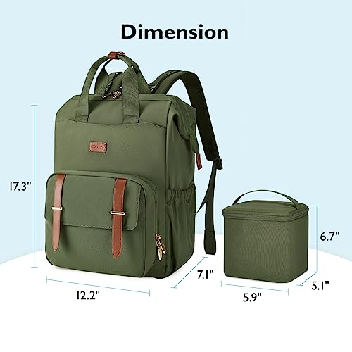 mommore Breast Pump Bag for Spectra S1/S2 & Medela with Insulated Cooler - color: Green