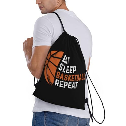 Gianlaima Drawstring Backpack Gym draw string bag For Men Women - color: Black10