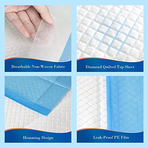 SOFYFINE 100 Count Disposable Bed Pads 23"x36",Waterproof Puppy Pee Pad - size: 23"x36"(100 Count)