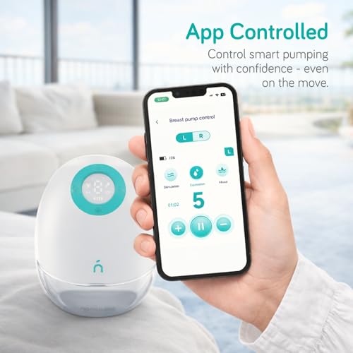 Nanobebe Wearable Breast Pump Hands Free Wireless Electric Breast Pump Smart App Controlled Pump Quiet Portable Multiple Modes, 2-Pack - size: 2 Pack