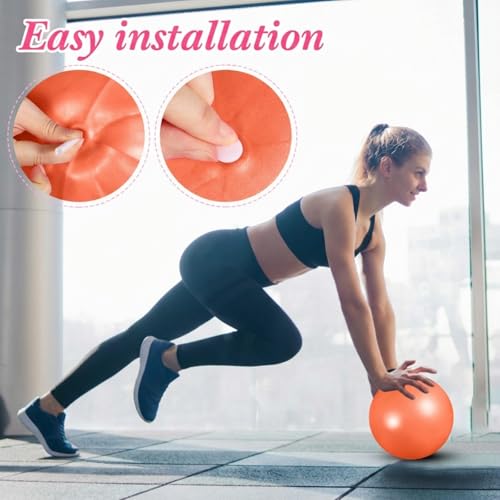 Aoriher 10 Pcs Small Pilates Ball Bulk 9 Inch Mini Yoga Ball - color: Rainbow Color