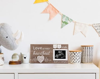 Garybank Pregnant Mom Gifts, Ultrasound Picture Frame with Weekly Countdown - color: Dark