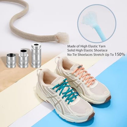 anan520 Tieless Elastic Shoe Laces, Elastic Shoelaces for Kids & Adults - color: Burgundy