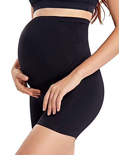 Gratlin Women's Maternity Shapewear Shorts - color: Black, size: Small