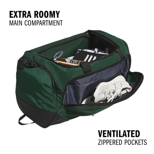 adidas Defender Duffel Bag, Team Dark Green, OSFA - color: Team Dark Green/Medium 59L, style: Medium 59l