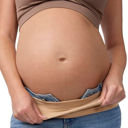 Ingrid & Isabel Basics Bellaband, Maternity Belly Band, Pants & Jeans Extender for Pregnancy & Postpartum - color: Taupe, size: Medium-Large, style: 1 Pack