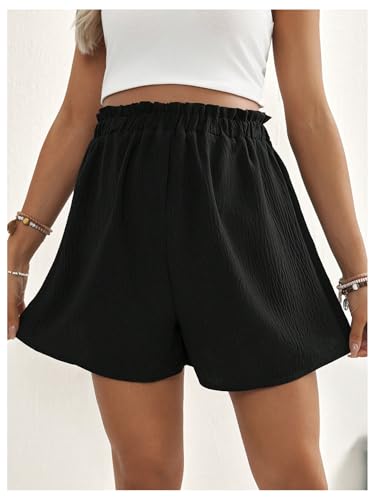 MakeMeChic Women's Maternity Shorts Summer Beach Wide Leg Shorts High Elastic Waisted Cover Ups - size: Medium