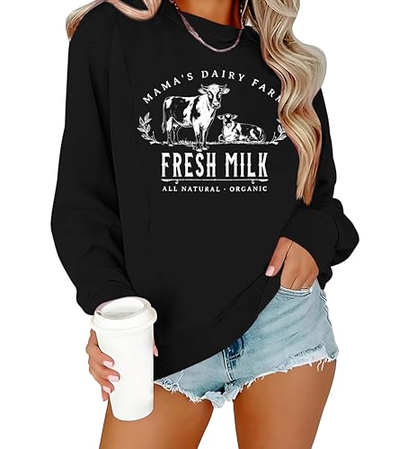 UNIQUEONE Women Nursing Sweatshirts for Breastfeeding - Friendly Zipper Maternity Sweater Long Sleeve Mama Pullover Tops - color: Aa-black, size: XX-Large