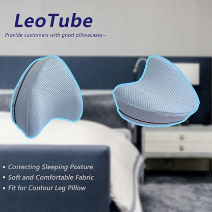 Knee Pillow Cover for Contour Legacy Knee Support Pillow (Blue, 2) - color: Blue，2 Pack