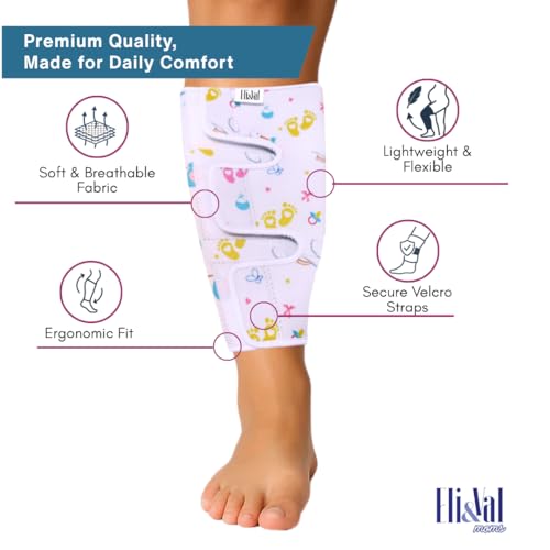 ELI&VAL New Mommy Essentials for First Time Mom – 2 Pack Pregnancy Calf Compression Sleeves – 1st Trimester Must Haves for Leg Support, Swelling, Fatigue & Circulation During Pregnancy and Postpartum