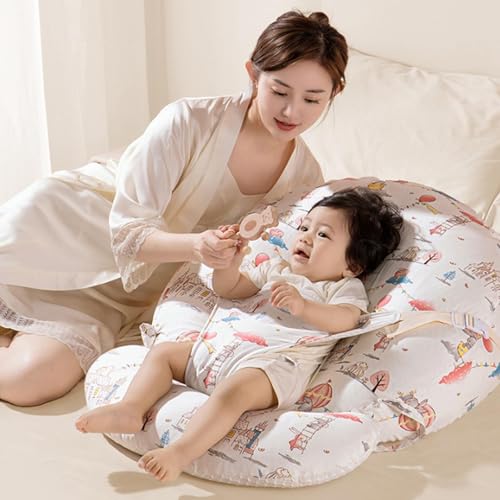 Baby Feeding Pillow Portable Nursing Pillow for Breastfeeding Newborn - color: White