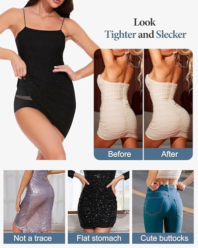 Womens Tummy Control Underwear High Waisted Shapewear 4/5 Pack - color: Black, size: Medium