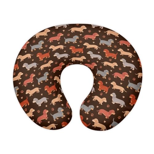 Brown Fox Pattern Nursing Pillow Cover, Woodland Style Pillow Slipcover, Wear Resistant Replacement Case for Baby Feeding Pillow, ONE - color: Brown Fox Pattern, size: 1 pack