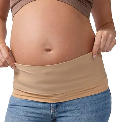 Ingrid & Isabel Basics Bellaband, Maternity Belly Band, Pants & Jeans Extender for Pregnancy & Postpartum - color: Taupe, size: Small-Medium, style: 1 Pack